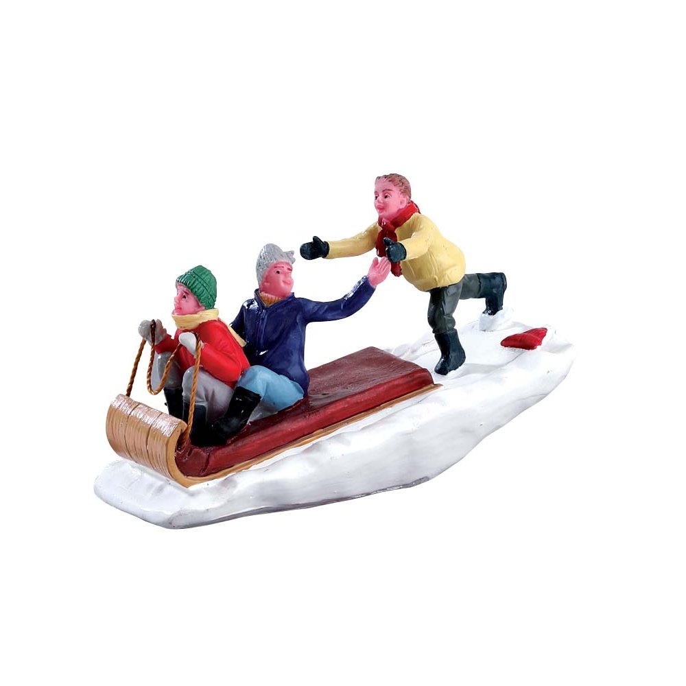 Lemax - Toboggan Trouble - - Polyresin - 0728162422484