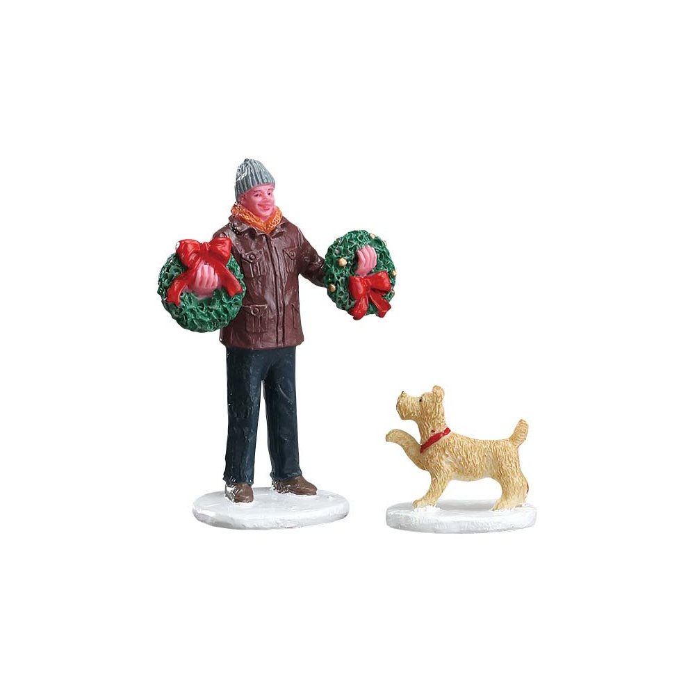 Lemax - Tree Lot Figure - Set van 2 - - Polyresin - 0728162523839