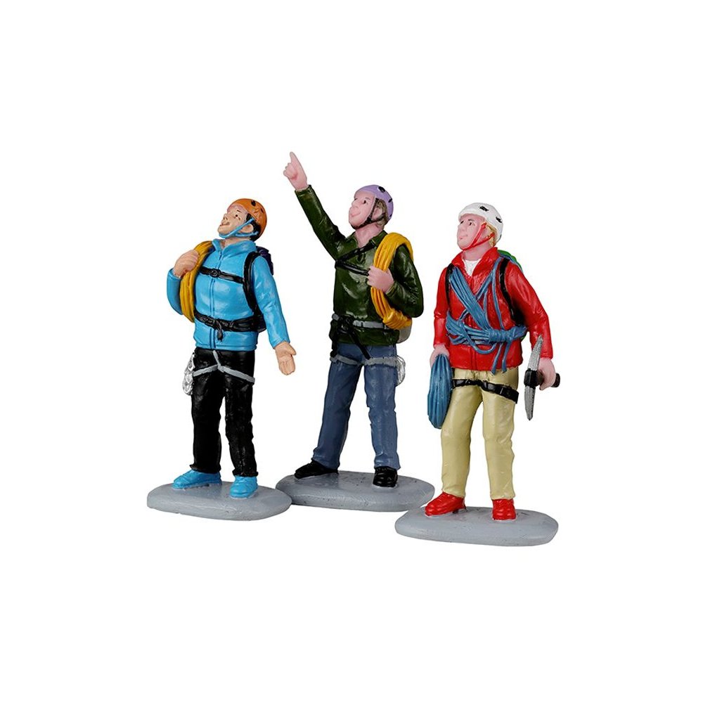 Lemax - Vertical Mountain Climbers - Set van 3 -   - Resin -  0728162221360