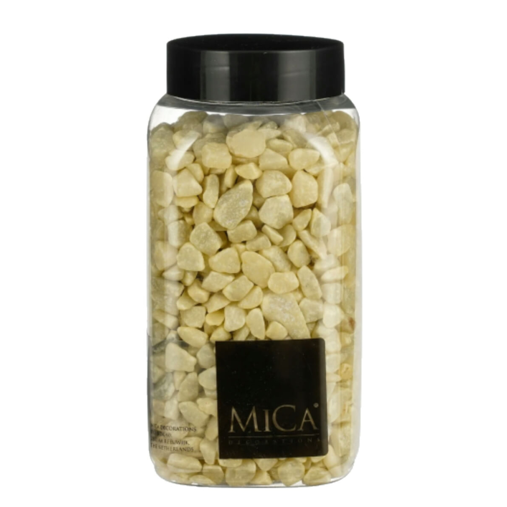 Lichtgeel Decoratie Steentjes - 650ml - Mica Decorations