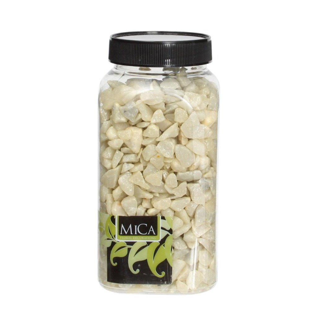 Lichtgeel Decoratie Steentjes 650ml - Mica Decorations - - Steen - 8711473554083