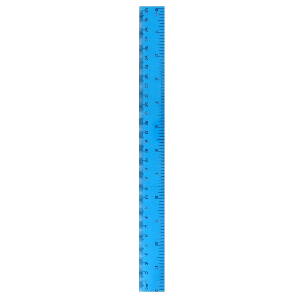 Liniaal 30 cm - Blauw