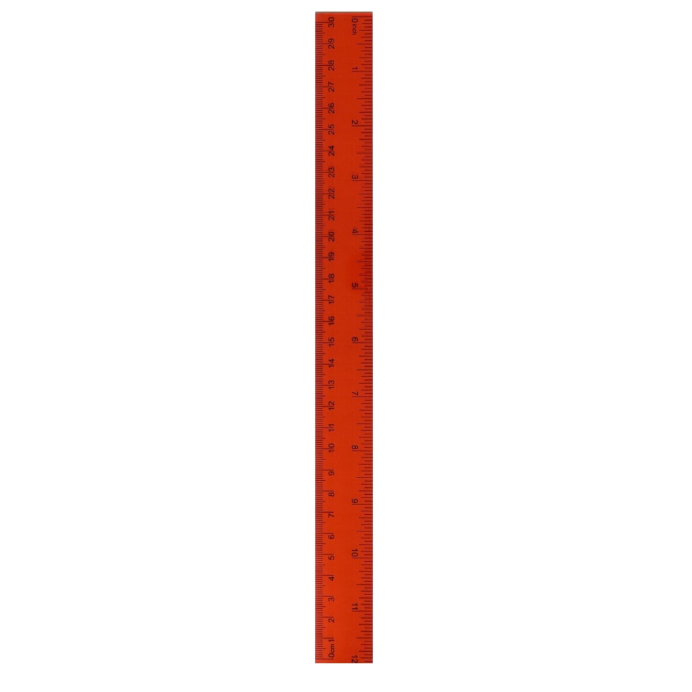 Liniaal 30 cm - Rood
