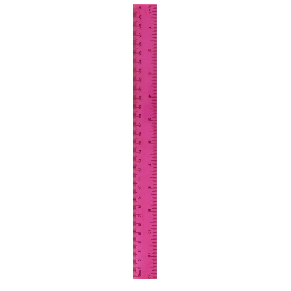Liniaal 30 cm - Roze