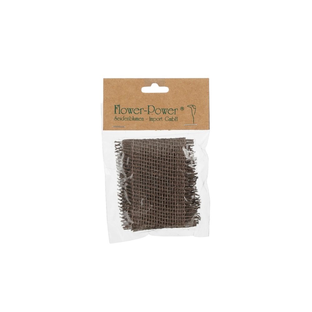 Lint Jute Bruin - Flower Power -   - Jute -  4047837137741