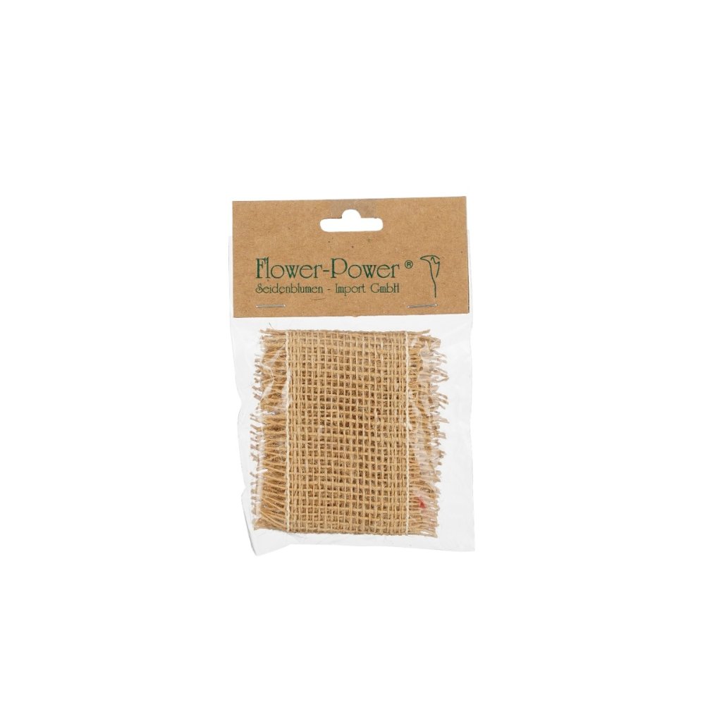 Lint Jute Lichtbruin - Flower Power - - Jute - 4047837137543