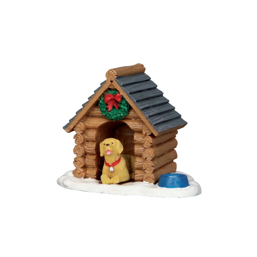 Lemax - Log Cabin Dog House - - Polyresin - 0728162549433