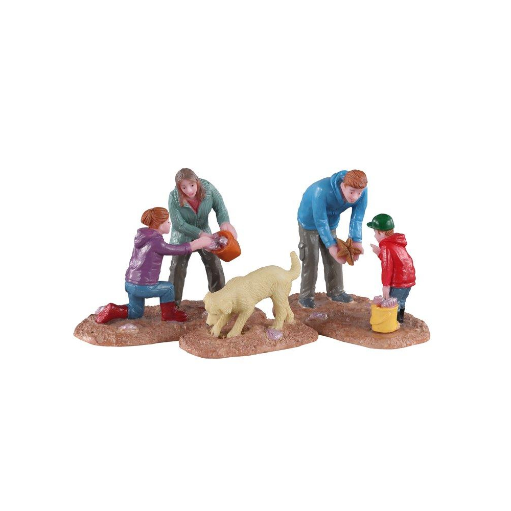 Lemax - looking For Seashells - Set of 3 - - Polyresin - 0728162029461