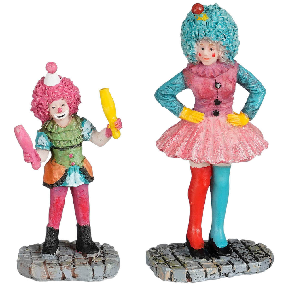 Luville - Carnaval Clowns - Set van 2 - Nu Voorverkoop -   - Polyresin -  8720983273278