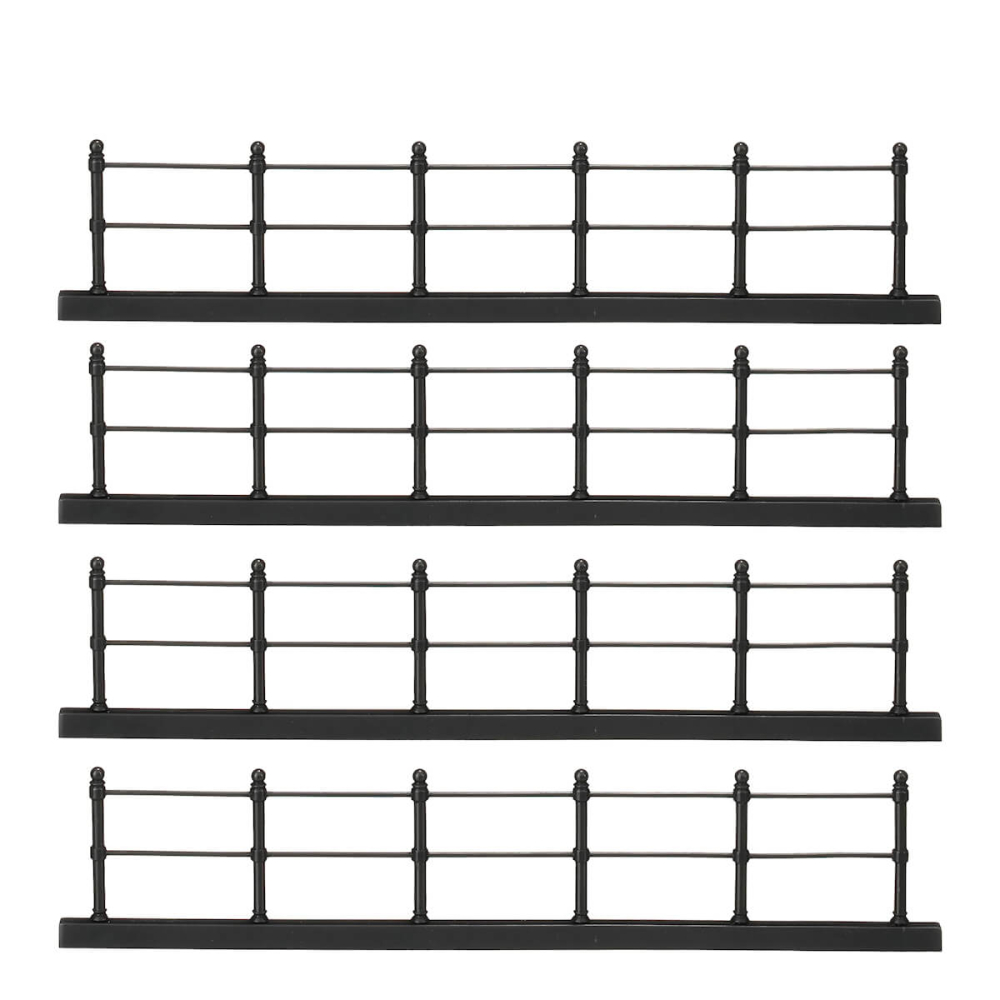 Luville - Fence Black - Set van 4