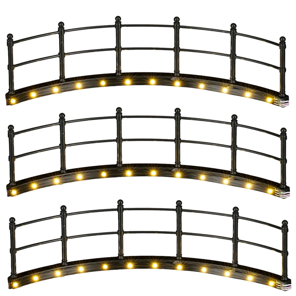 Luville - Fence Warm White Round - Set van 3