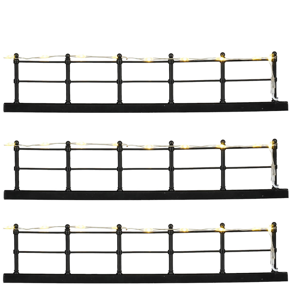 Luville - Fence Warm White Straight - Top Lighting - Set van 3