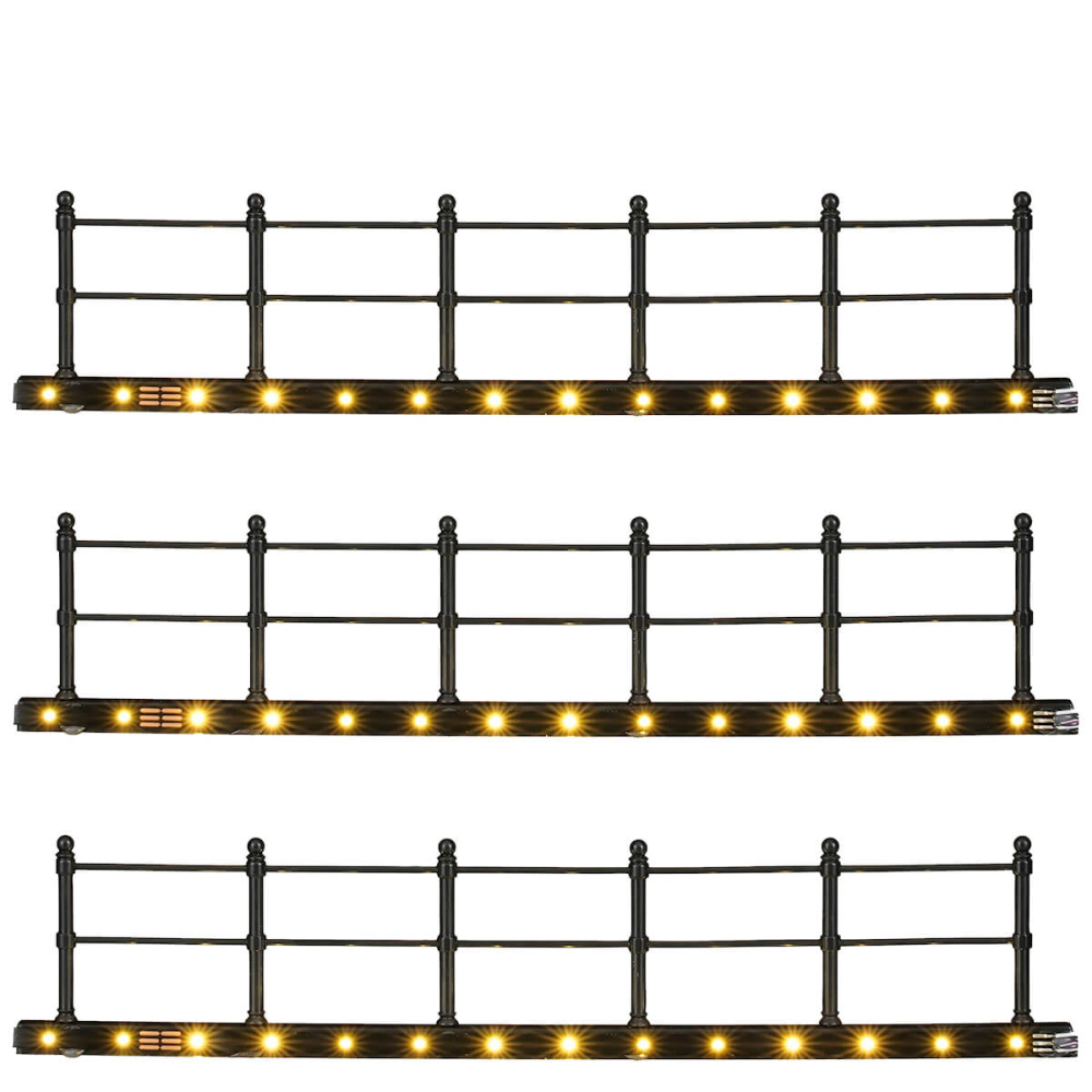 Luville - Fence Warm White Straight - Set van 3