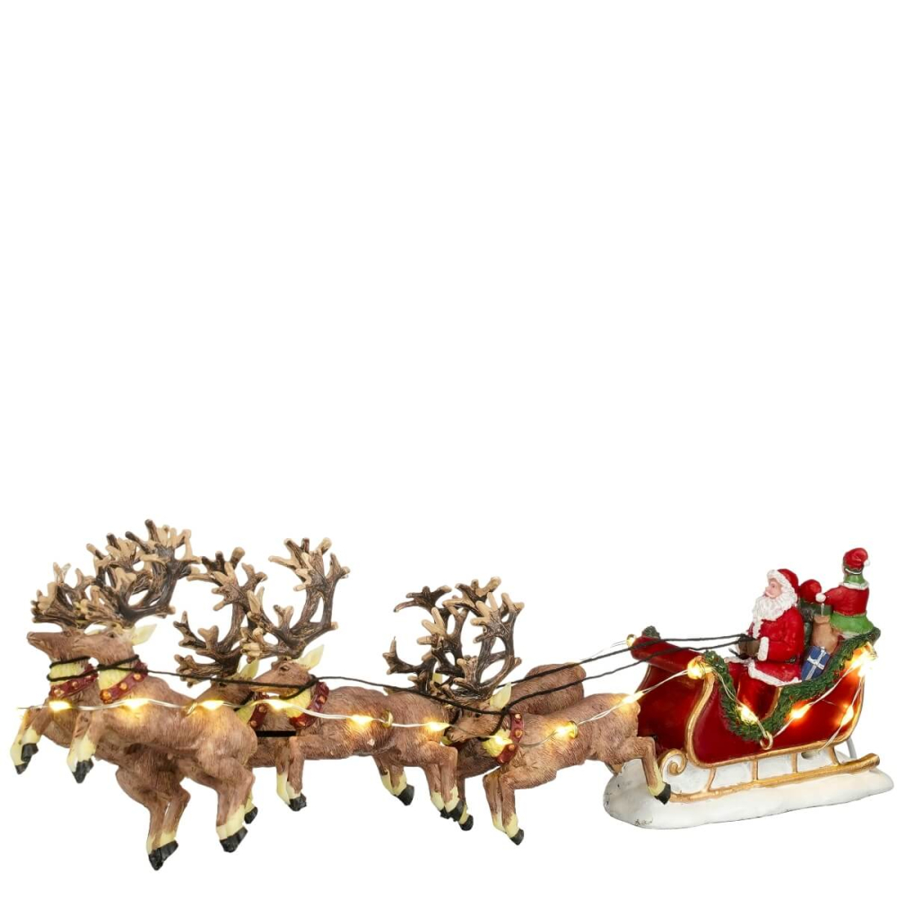 Luville - Santa with his Elves in a Sleigh