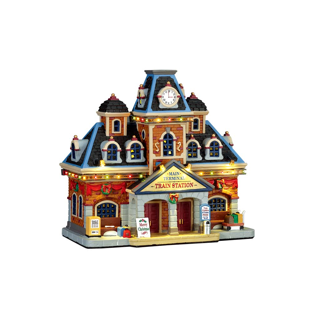 Lemax - Main Terminal Train Station - Nu Voorverkoop - - Porselein - 0728162751942