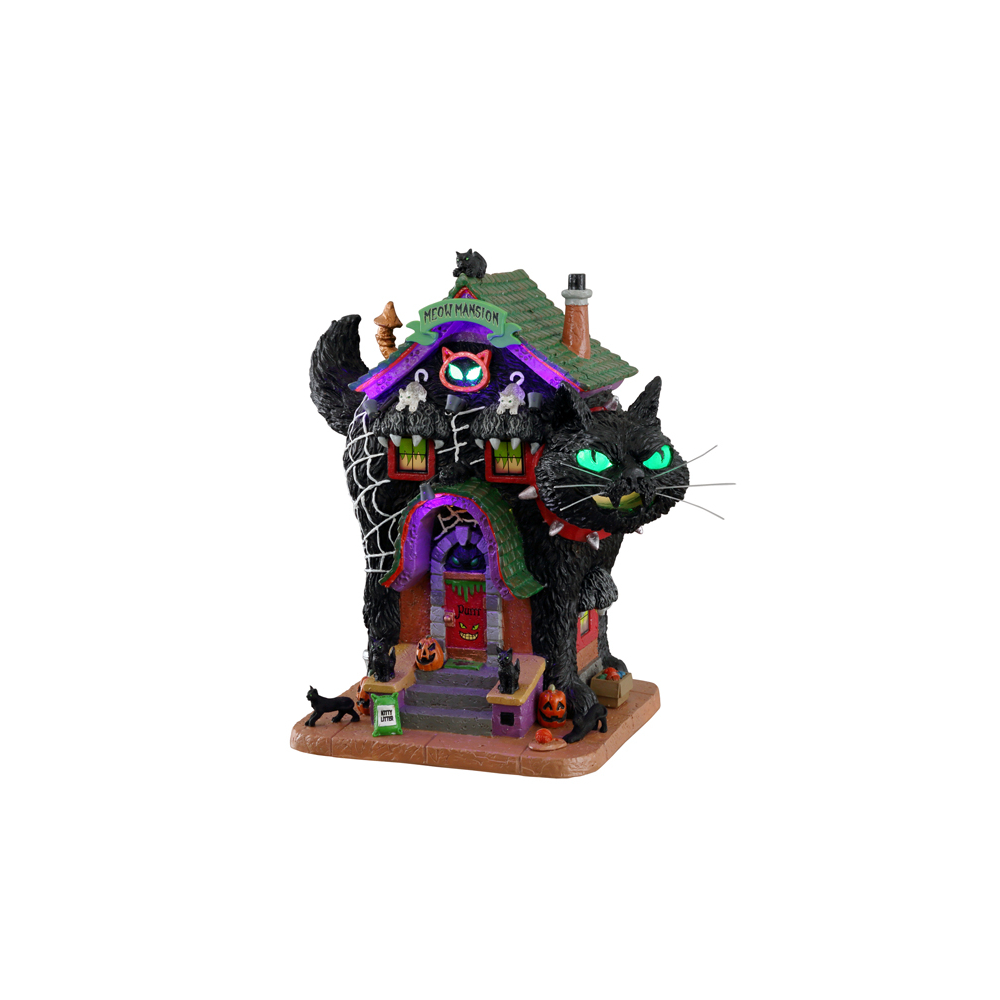 Spooky Town - Meow Mansion - - Polyresin - 0728162157300