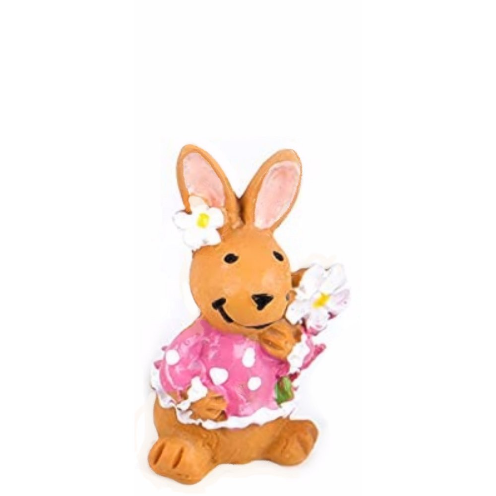 Mini Paashaasje Madeliefje - 3 cm - - Polyresin -