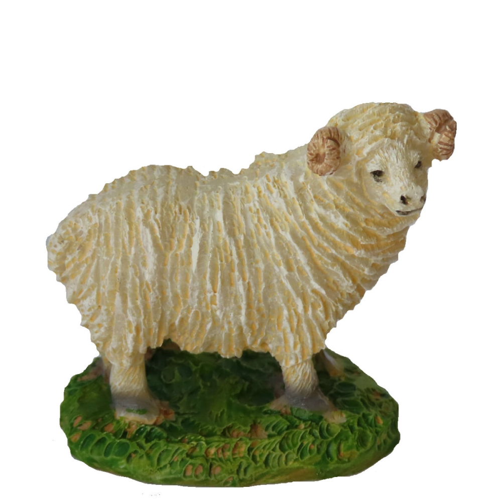 Mini Schaapje Ram - 4cm - - Polyresin -