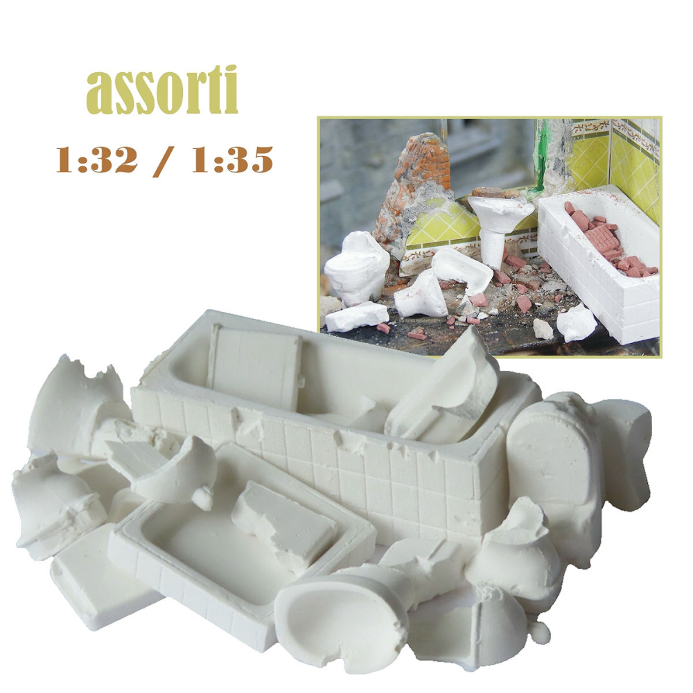 Miniatuur Badkamer Puin - - Keramiek -