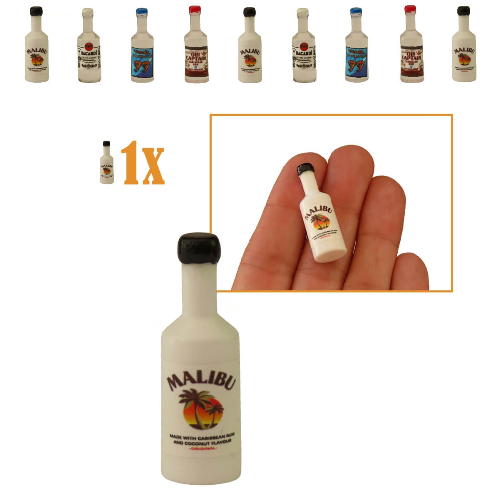 Miniatuur Fles Likeur - Malibu