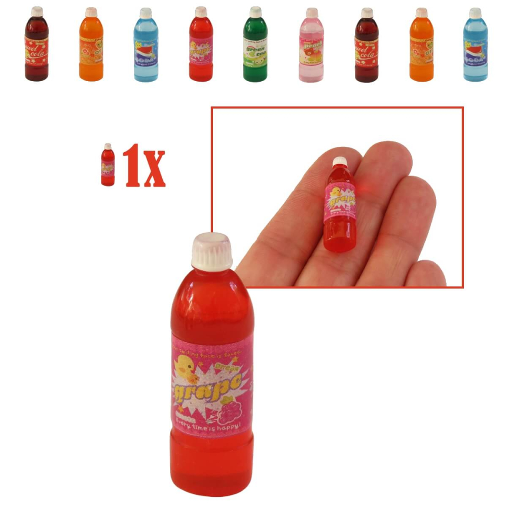 Miniatuur Fles Limonade - Grape