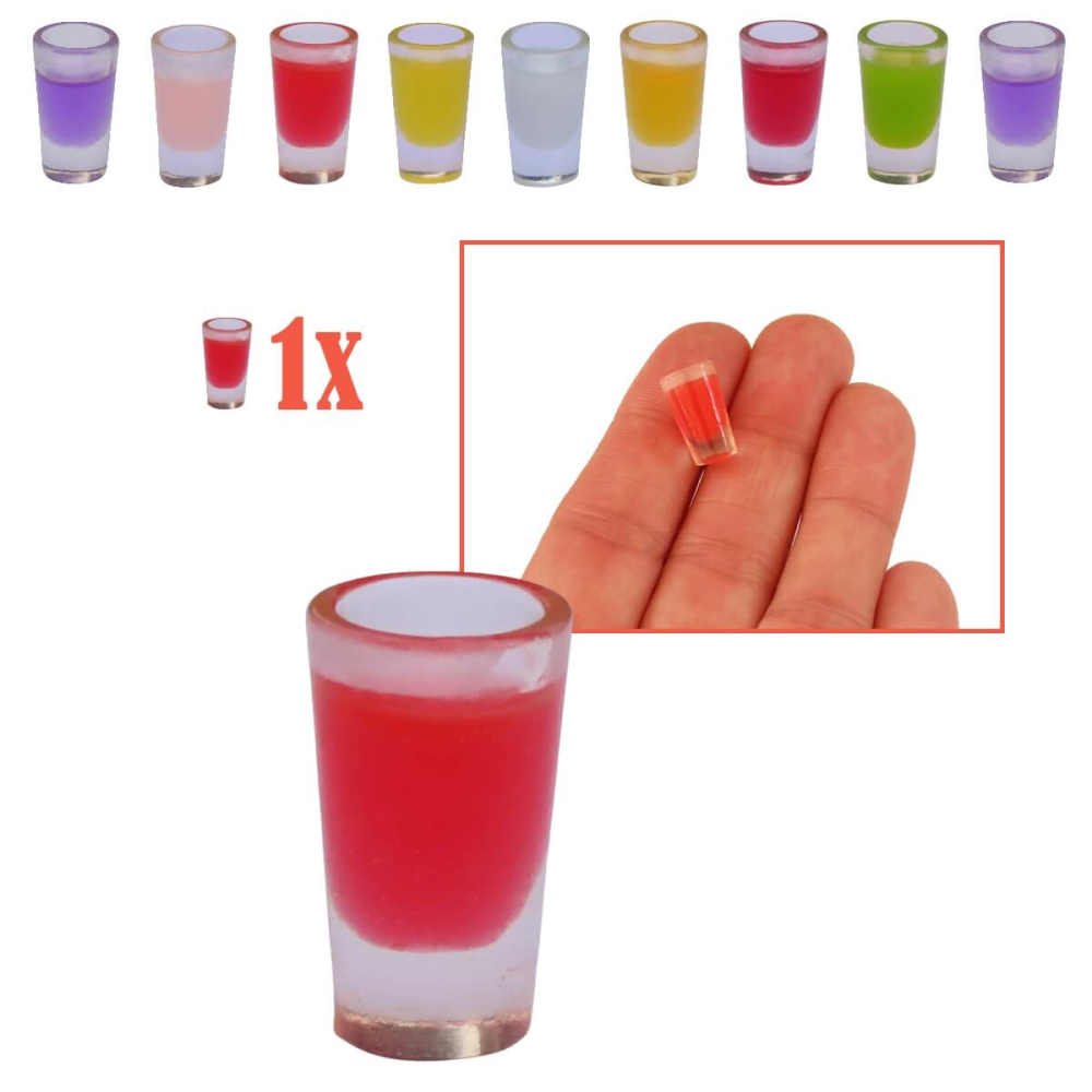 Miniatuur Glas Aardbeiensap