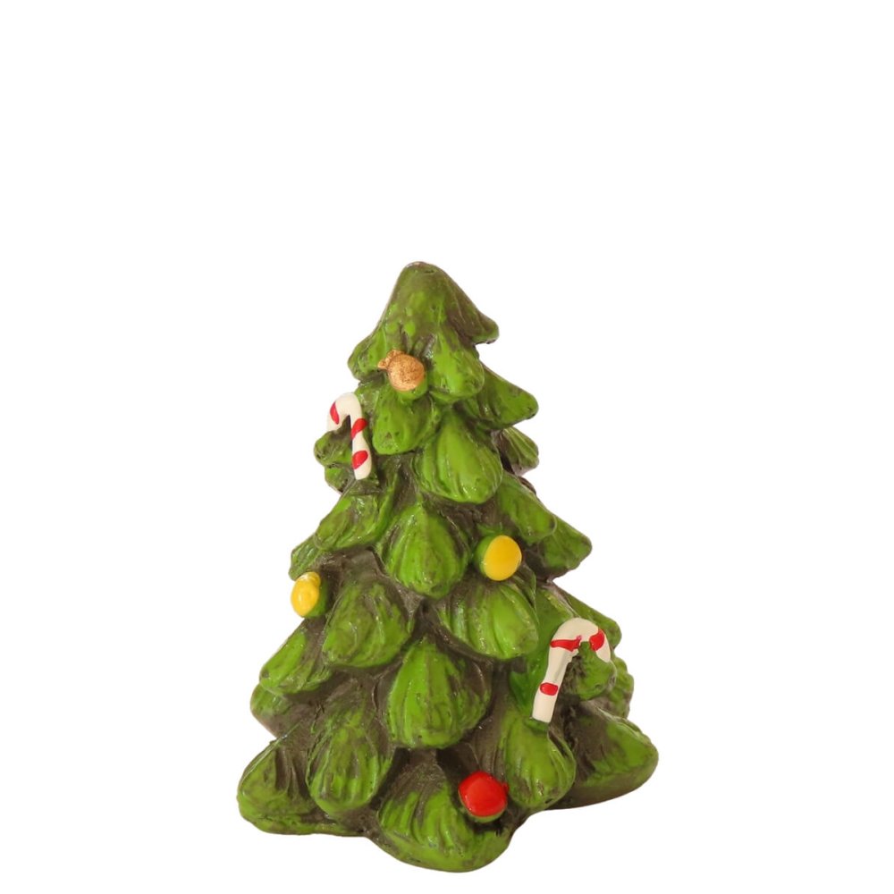 Miniatuur Kerstboompje met Gekleurde Kerstballen - 3.5cm