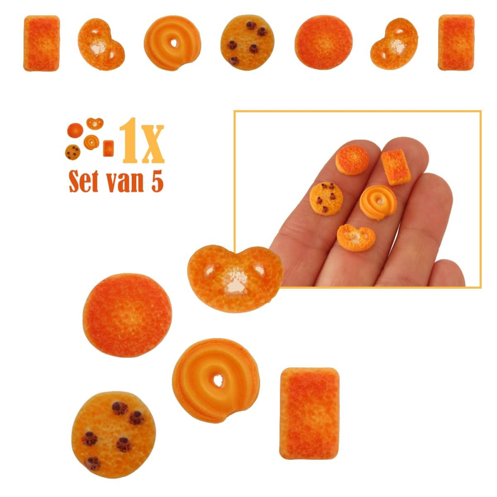 Miniatuur Koekjes - Set van 5