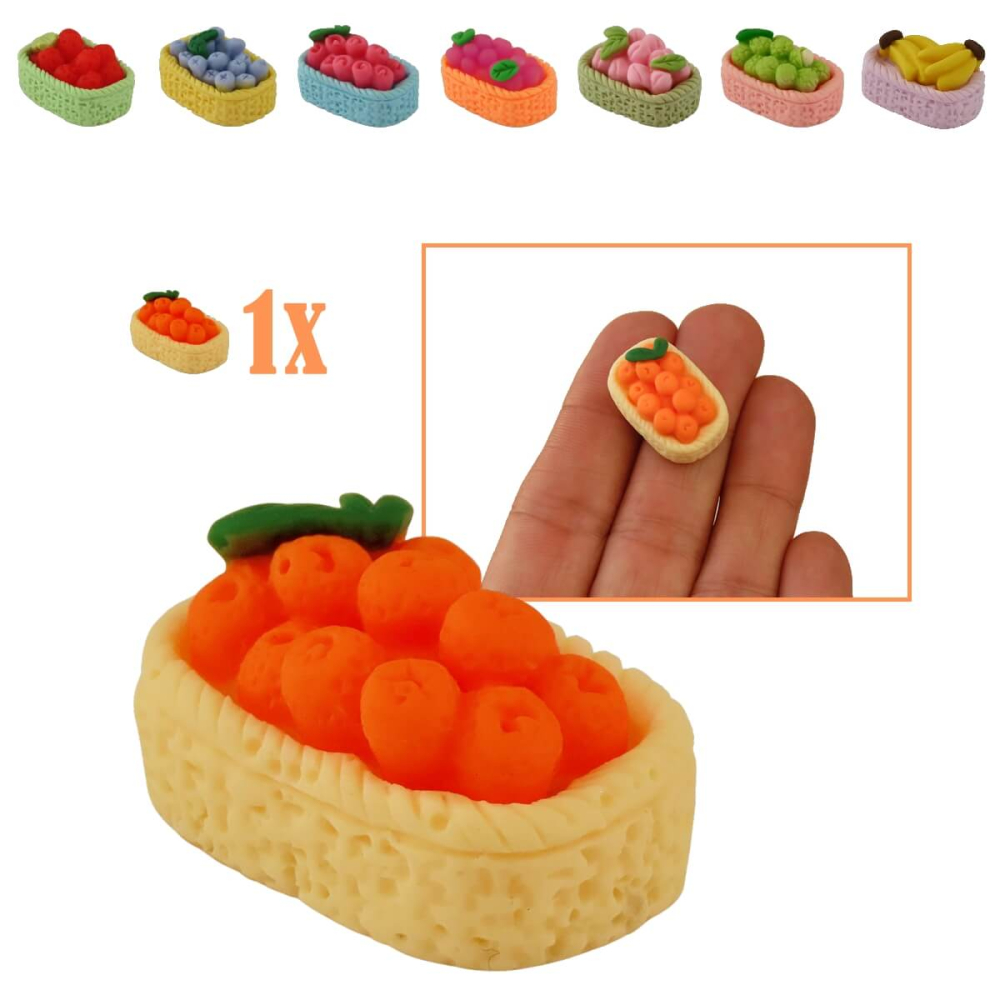 Miniatuur Mandje met Mandarijnen