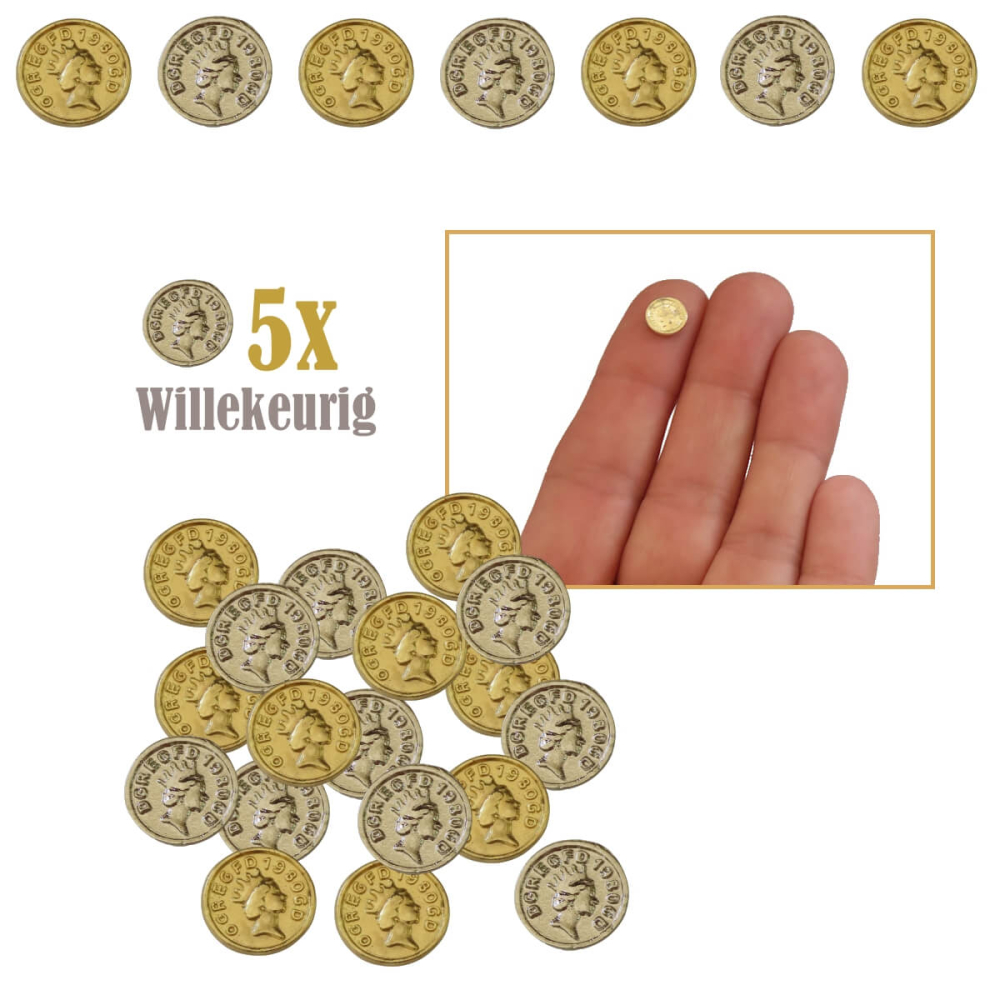 Miniatuur Munten - Gemengd - Set van 5