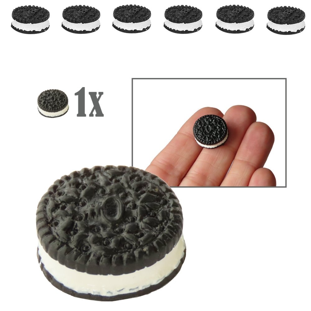 Miniatuur Oreo Koekje -   - Resin -