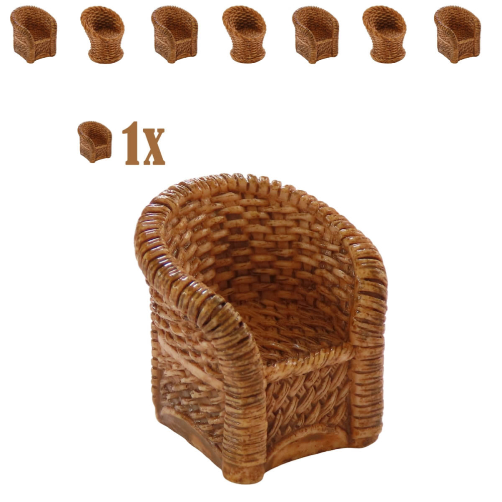 Miniatuur Rieten Stoel
