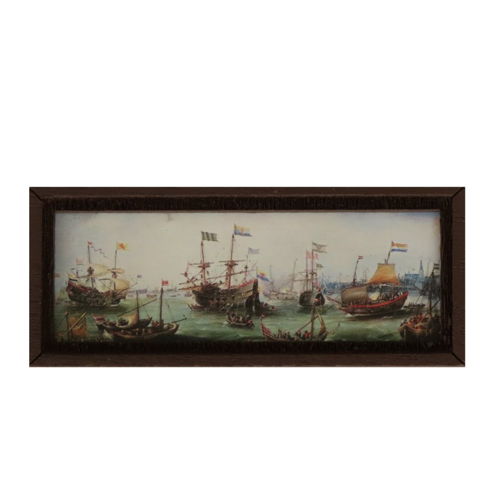 Miniatuur Schilderij De Terugkomst - Andries van Eertvelt - - -