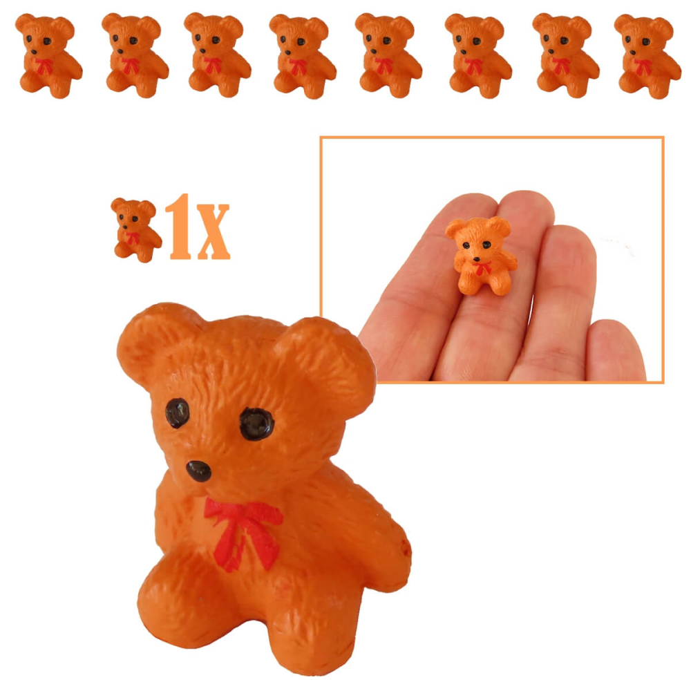 Miniatuur Teddybeertje - Bruin - 1.9 cm