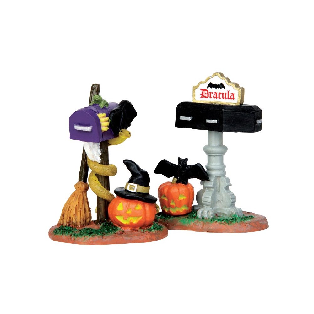Spooky Town - Monster Mailboxes - Set van 2 - - Polyresin - 0728162447401