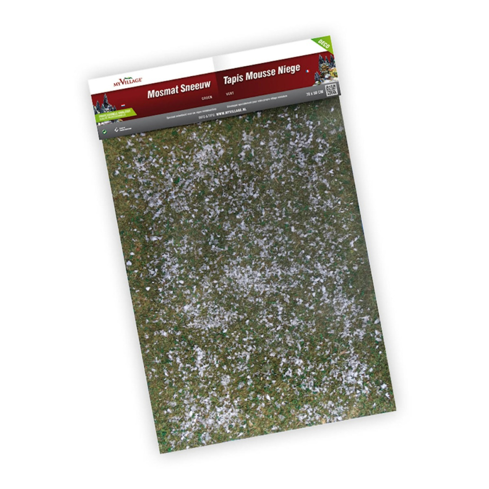 Mosmat met Sneeuw 70x50cm - My Village - - Mos -