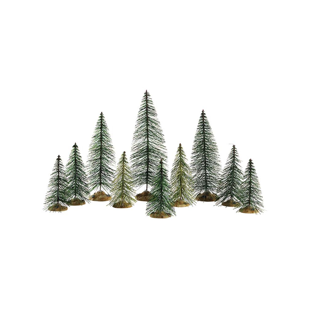 Lemax - Needle Pine Tree set of 10 - - Kunststof - 0728162843586