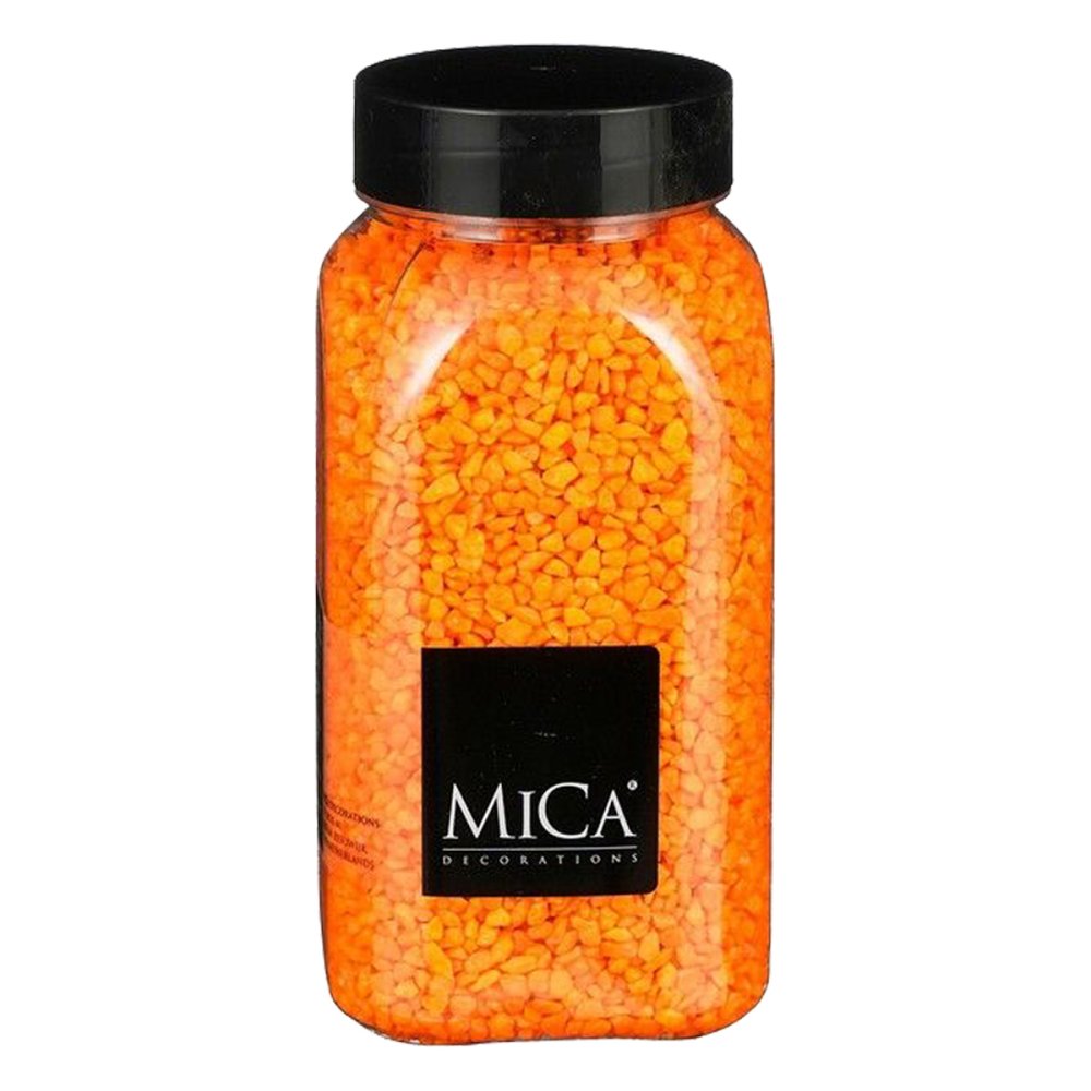 Neon Oranje Decoratie Granulaat 650ml - Mica Decorations - - Steen - 8720967053704