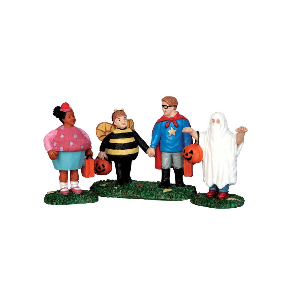 Spooky Town - New Trick and Treaters - Set van 3 -   - Polyresin -  0728162523044
