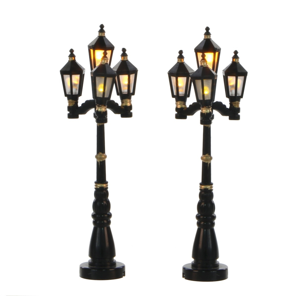 Luville - Old English Street Latern - Set van 2 - - - 8711473050233