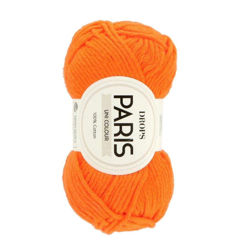 Oranje Katoen Garen - Drops Paris -   - Katoen -