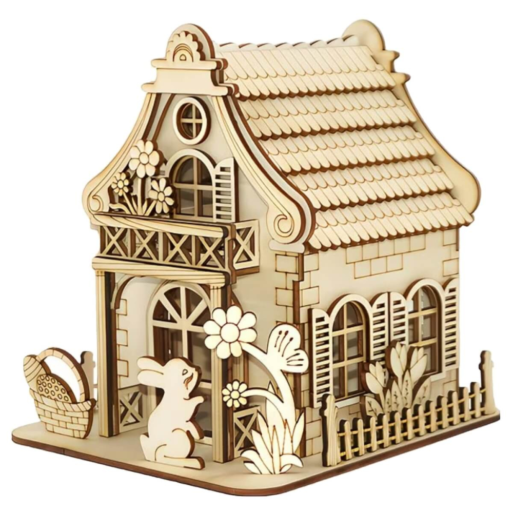 Paashuisje - Bunny Blossom Cottage - 3D Puzzel