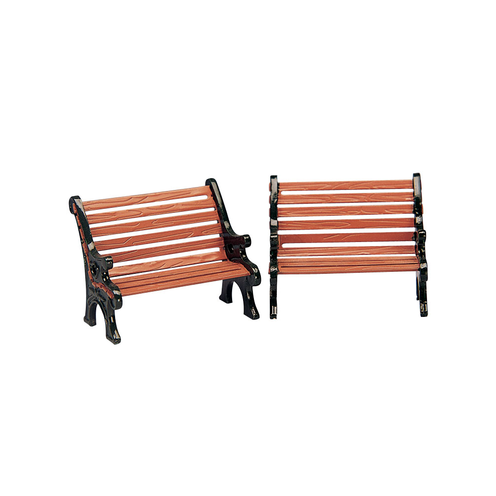Lemax - Park Bench - Set van 2 - Nu Voorverkoop - - Metaal - 0728162348951