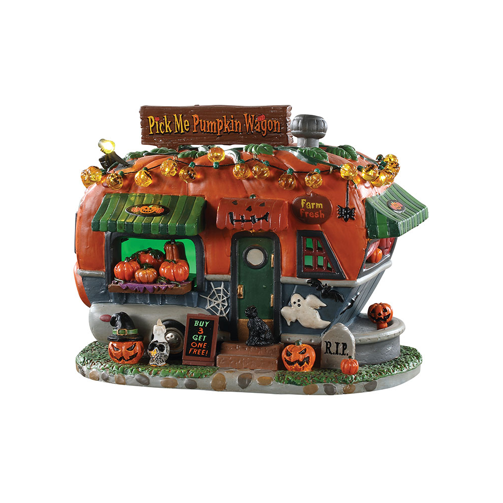 Spooky Town - Pick Me Pumpkin Wagon -   - Porselein -  0728162954442