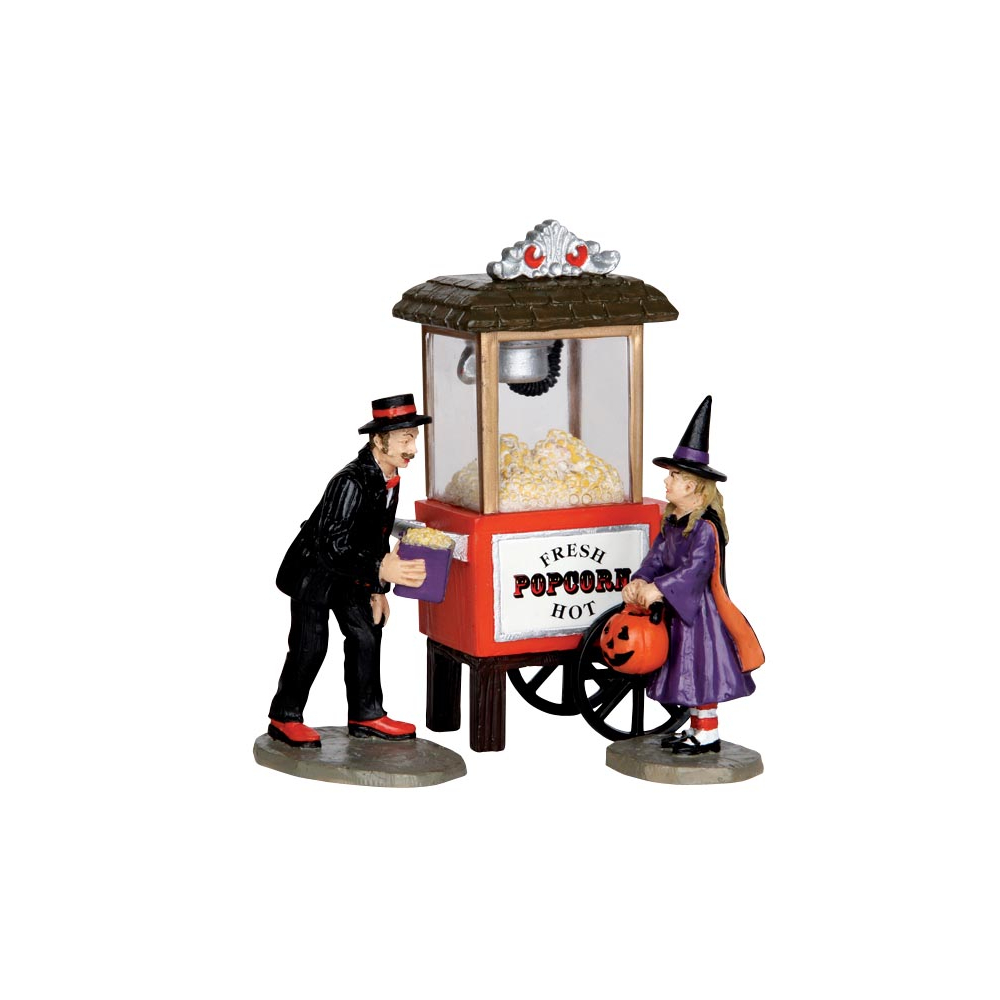 Spooky Town - Popcorn Treats - Set van 3 - - Polyresin - 0728162321121
