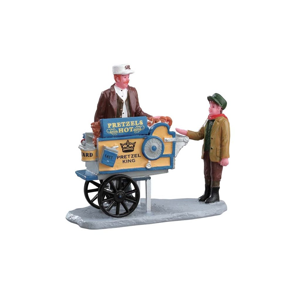 Lemax - Pretzel King Pretzel Cart - - Polyresin - 0728162422385