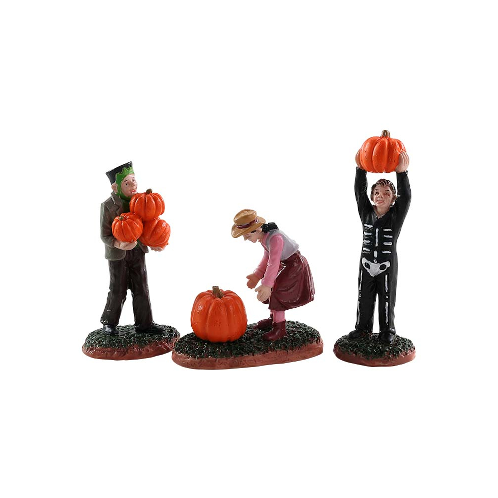 Spooky Town - Pumpkin Pickers - Set van 3 - - Polyresin - 0728162825650
