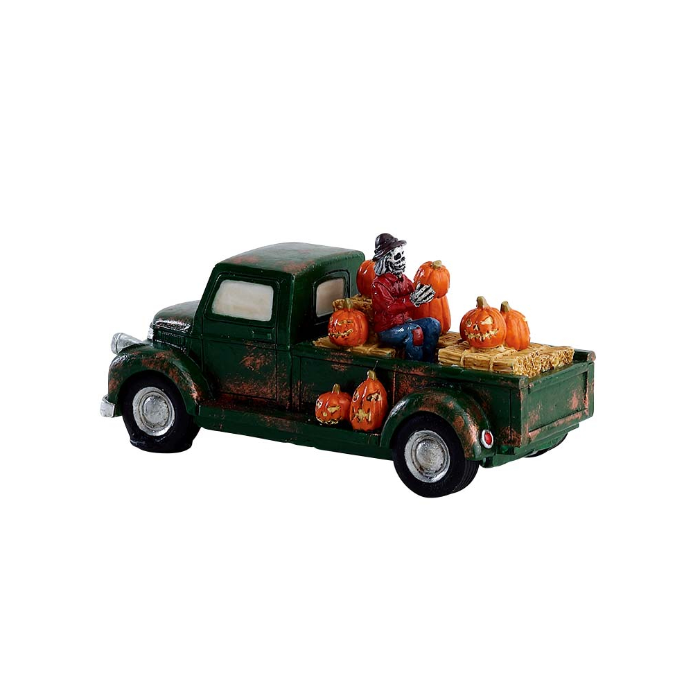 Spooky Town - Pumpkin Pickup Truck - - Polyresin - 0728162733184