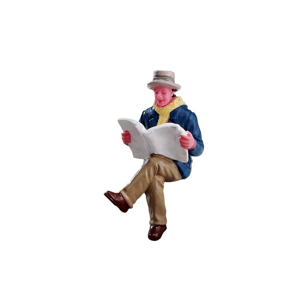 Lemax - Reading Morning Papers - - Polyresin - 0728162725066