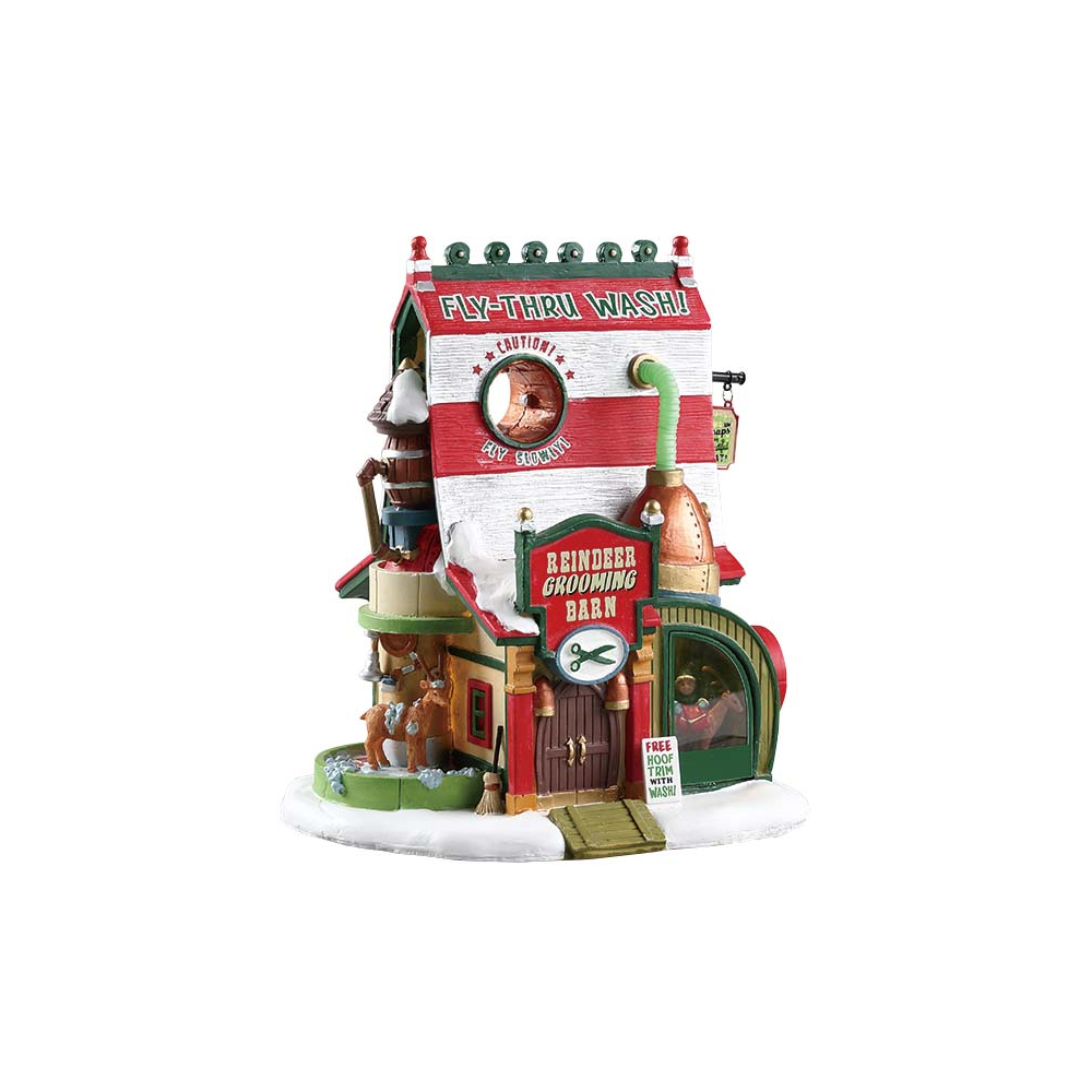 Lemax - Reindeer Grooming Barn - - Polyresin - 0728162752932